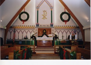 altar at Christmastide
