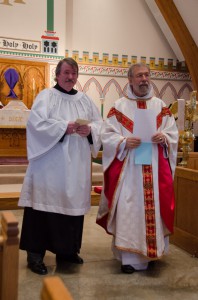Fr Hawtin and Wiley Hawks