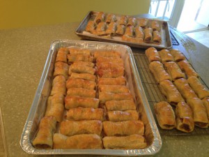 Sausage rolls for the Garden Party