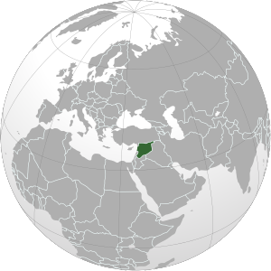Syria (orthographic projection)