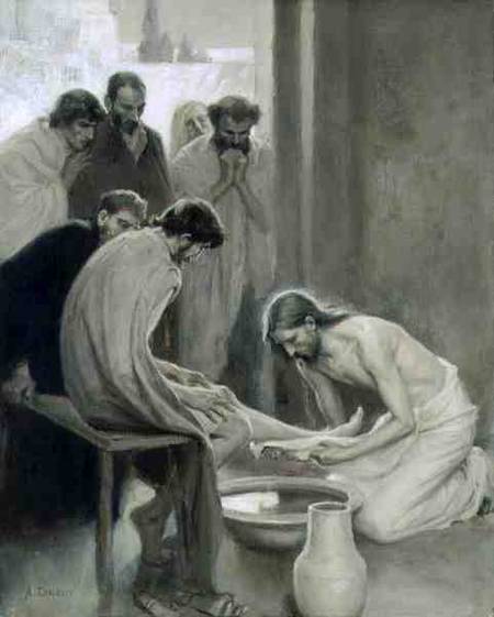 jesus washing the disciples feet clipart - photo #43