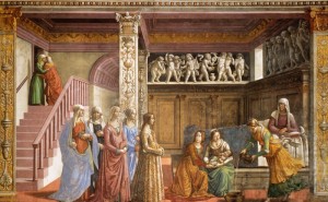 Birth of Mary by Ghirlandaio