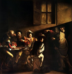 The Calling of Saint Matthew by Caravaggo