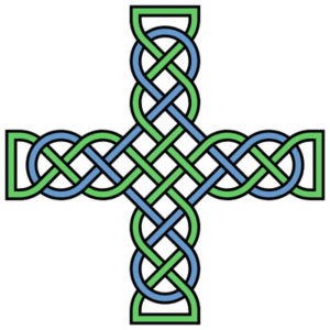 color celtic cross knot