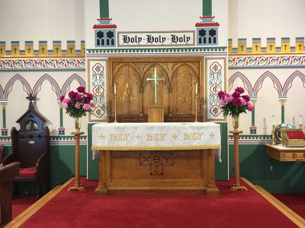 Altar Flowers, Sunday after Ascension, 2017