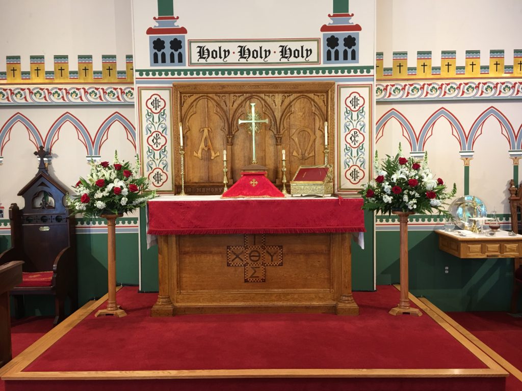 Pentecost 2017 Altar Flowers