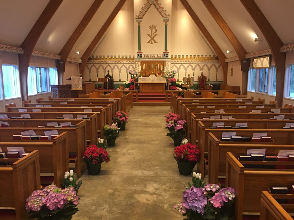 A view of the nave, Easter 2019