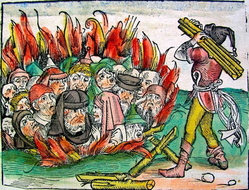 Jews burned alive