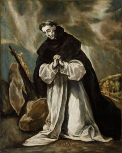 Saint Dominic in prayer